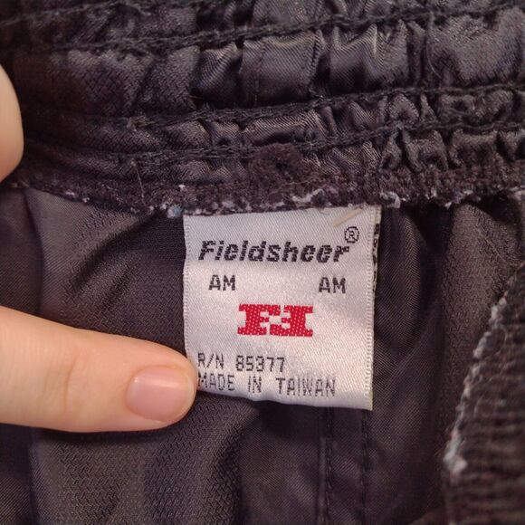 Fieldsheer Athletic Shorts Mens Size Small Black Nylon Satin Logo - Picture 13 of 14